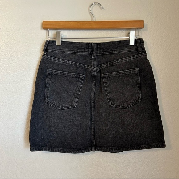 NWT, BDG Urban Outfitters Black Denim Y2K Mini Skirt, Size Medium - Picture 4 of 6